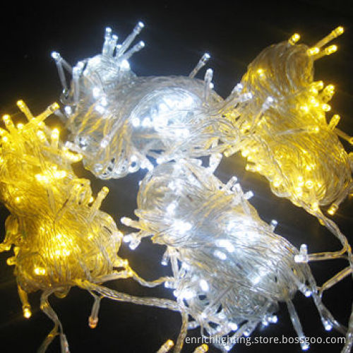 White and Warm White LED String Lights with 10m/Set and Each String Can be Connected